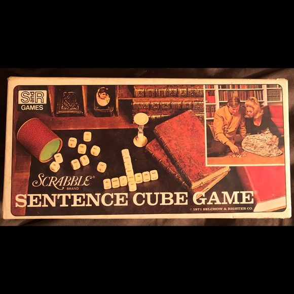 Vintage 1970 - Scrabble Brand Sentence Board Game